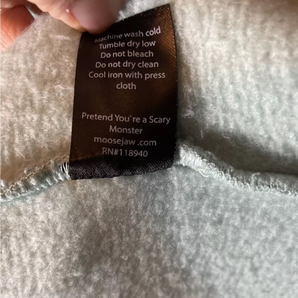 Moosejaw Women's Long Weekend 1/4 Snap Pullover Sweatshirt Green Size XL - Picture 9 of 9